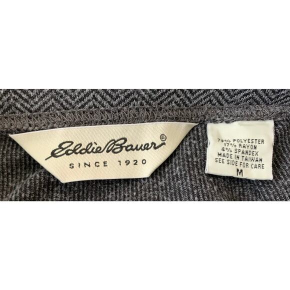 EDDIE BAUER PENCIL/STRAIGHT MIDI SKIRT, WOMENS, M, DARK GREY - CHEVRON PATTERN - Picture 8 of 8